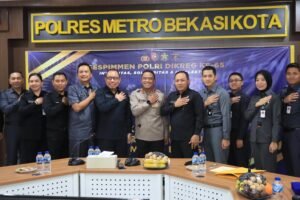 Kapolres Metro Bekasi Kota Sambut Kunjungan Serdik Sespimmen 65 dalam MTC Level III