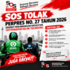 SOS Tolak Perpres 27/2026, Soroti Perlindungan Pengemudi Ojol dan Sanksi Aplikator