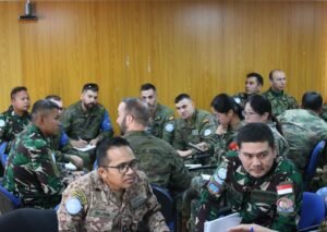 Staf Yonmek TNI KONGA XXIII-R Ikuti Civil Military Coordination Induction Training di UNIFIL Lebanon