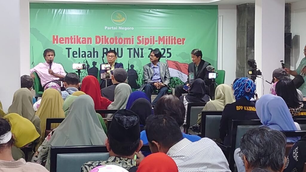 Diskusi Publik Hentikan Dikotomi Sipil-Militer