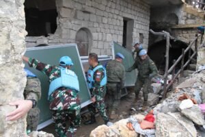 Kolaborasi Cimic Indobatt XXIII-R dan Cimic Spanbatt Berdonasi untuk Warga Lebanon