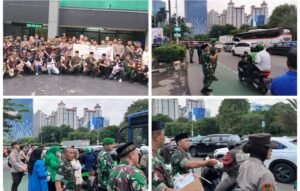 Kodim 0503/JB dan Ormas Bagikan 3.000 Takjil Secara Serentak