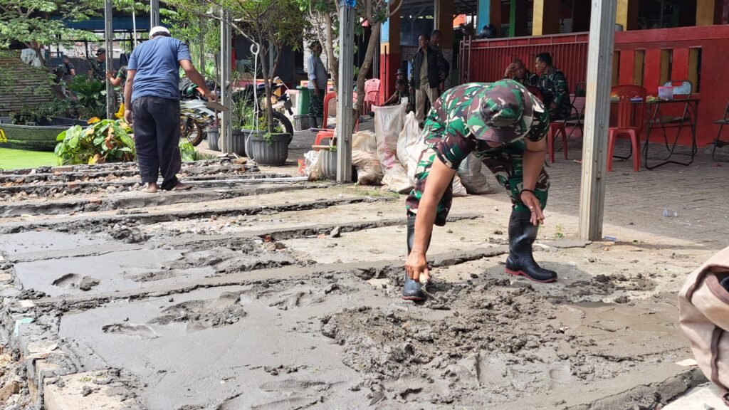 Korem 051/WKT memulai pembangunan taman bermain dan belajar untuk anak-anak panti asuhan di Bekasi Timur