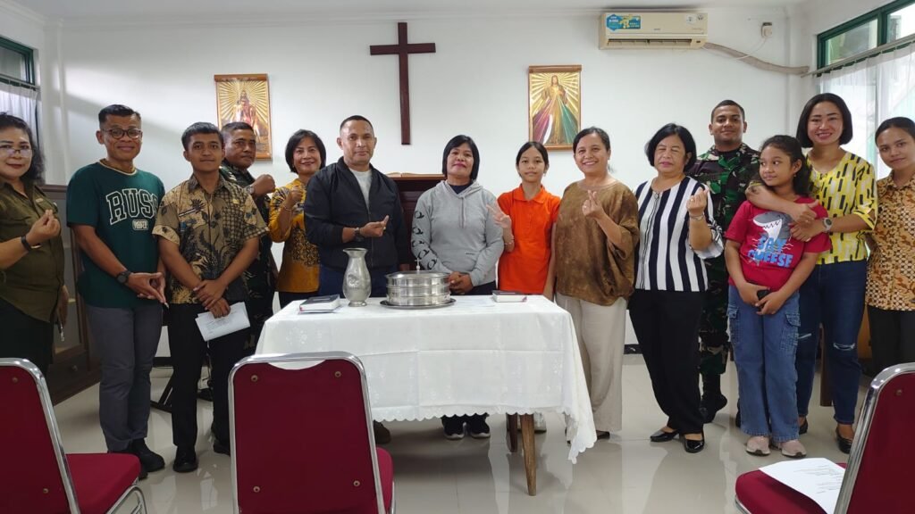 Subdisbinrohprot Disbintalad Teguhkan Iman Personel Lewat Ibadah Tutup Minggu Rutin