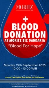 Ulang Tahun ke-3 Moritz Biz Gandaria Hadirkan Promo dan Donor Darah
