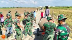 Cuaca Tak Menentu, Satgas TMMD ke-128 Tetap Gaspol Bangun Jalan Desa Godo