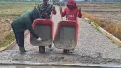 Satgas TMMD ke-128 Tak Kendur, Material Menipis Tetap Dikebut dengan Standar Tinggi