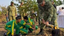 Korem 052/Wijayakrama Tanam 2.000 Pohon di Bulan Kemerdekaan, Gaungkan Gerakan “Kita Saling Jaga”