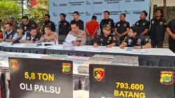 Oli Bekas Disulap Jadi “Oli Baru”, Polres Jakbar Bongkar Pabrik Palsu Skala Besar