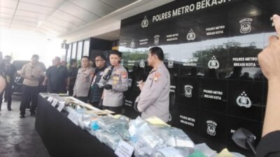 Operasi Nila Jaya 2026, Polrestro Bekasi Kota Ungkap 74 Tersangka, Sita 49.119 Obat Keras