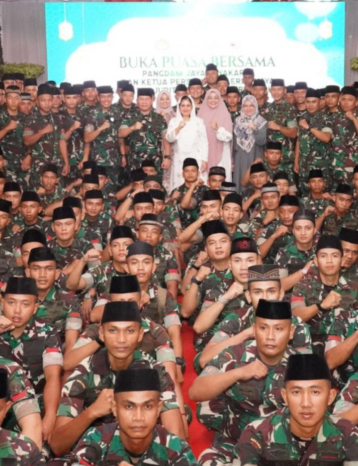 Pangdam Jaya dan Keluarga Besar Brigif 1/Jaya Sakti Gelar Buka Puasa Bersama